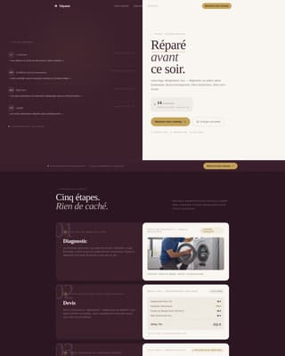 Dpanne - Precision Appliance Landing Page Template