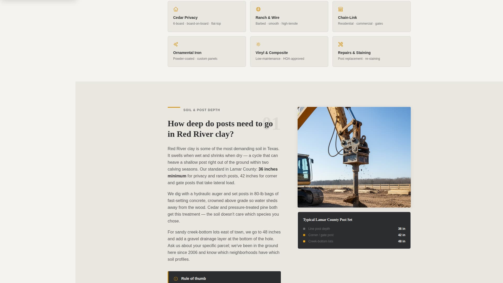 Clture - Authoritative Fencing Landing Page Template