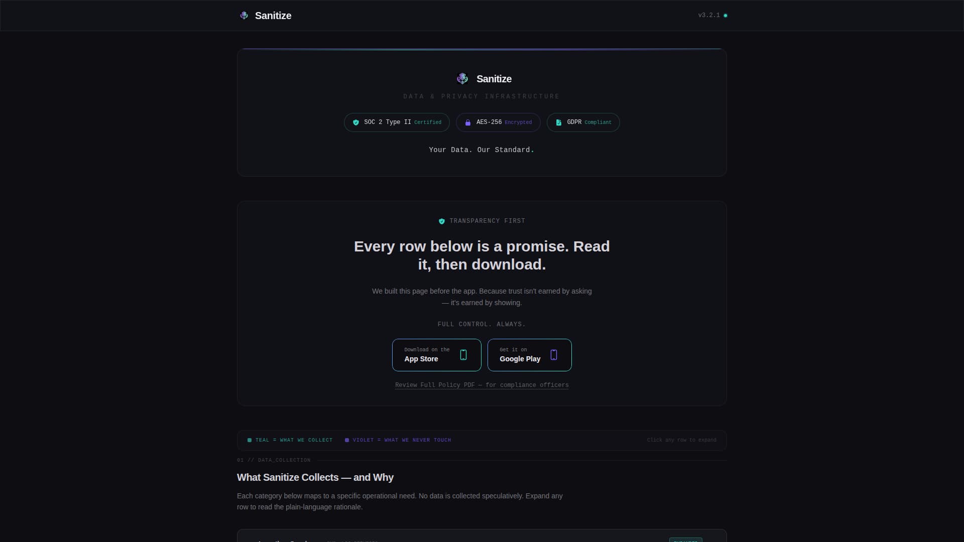 Cleaning Service Privacy Policy & Transparency Website Template