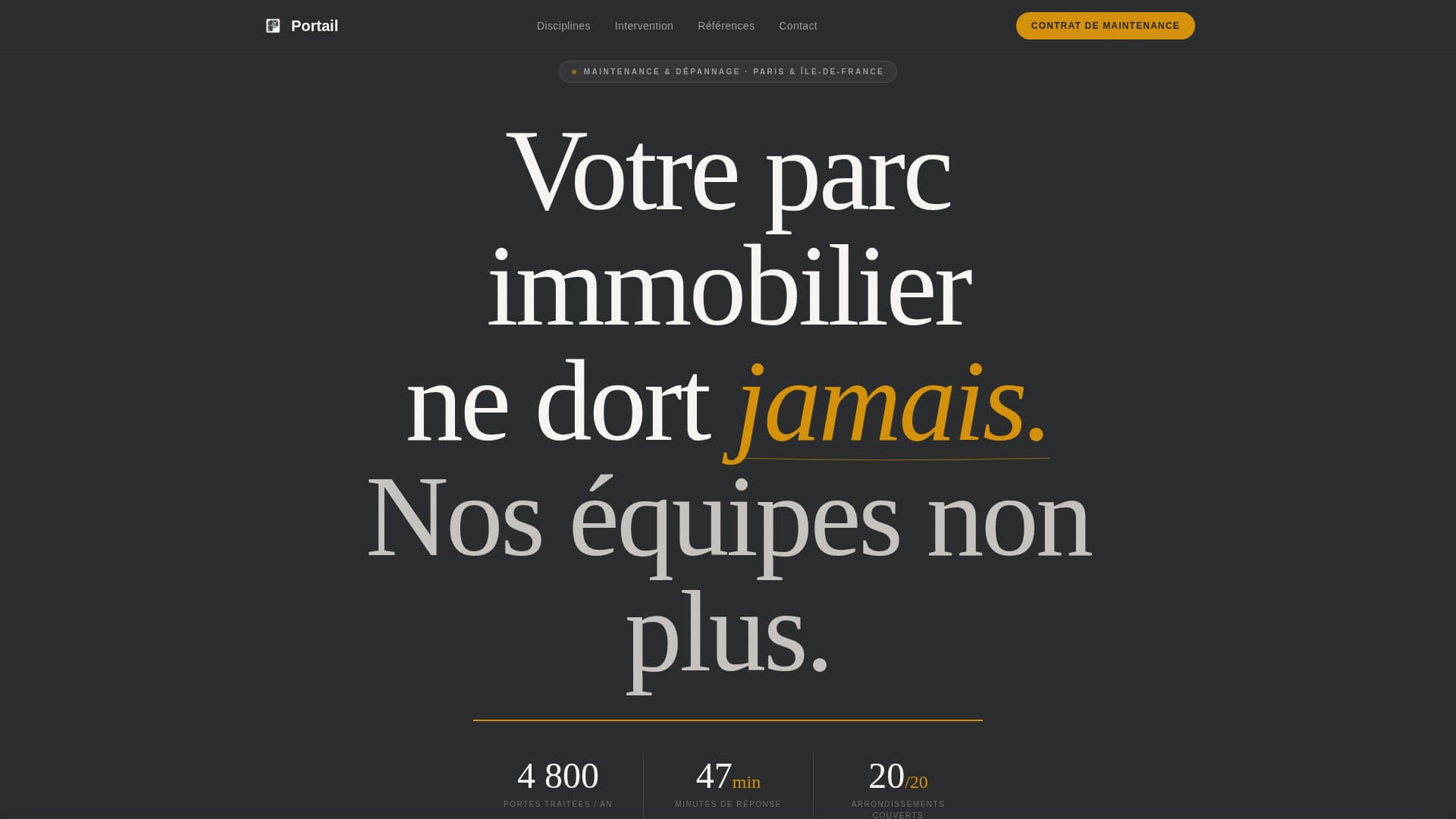 Portail - Precision Property Landing Page Template