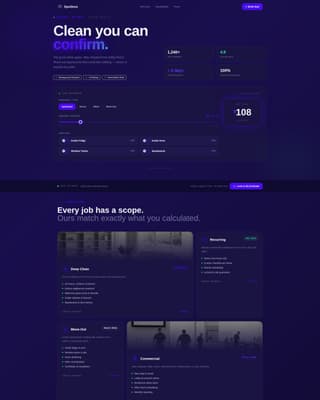 Cleaning Service Cost Estimator & Instant Quote Website Template