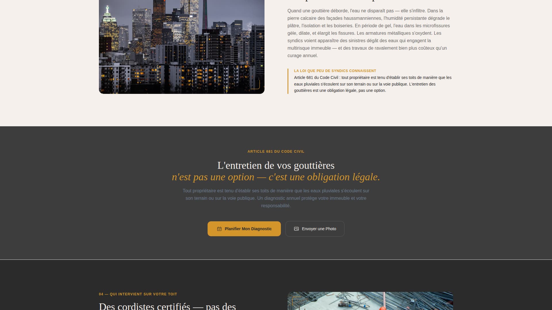 Gouttire - Trusted Guttercleaning Landing Page Template