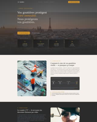 Gouttire - Trusted Guttercleaning Landing Page Template