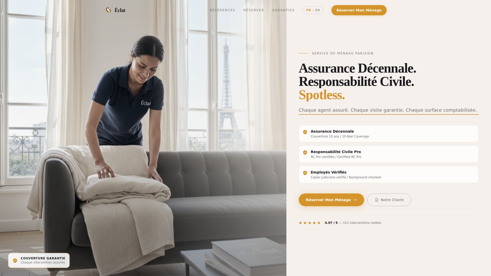 Clat - Trusted Cleaning Landing Page Template