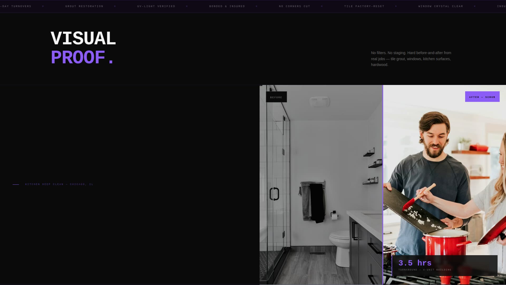 Swept — Minimalist Cleaning Landing Page Template
