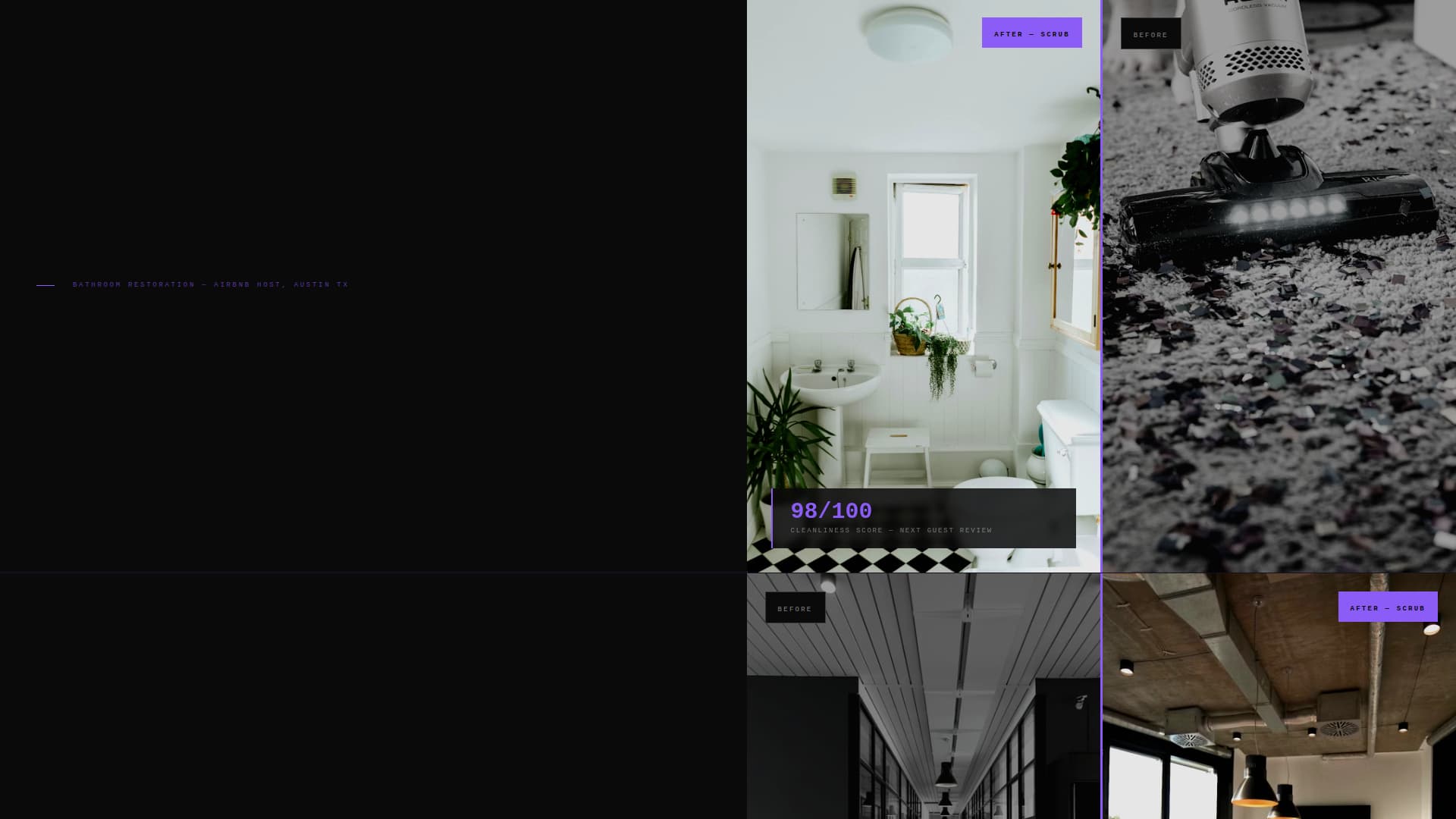 Swept — Minimalist Cleaning Landing Page Template