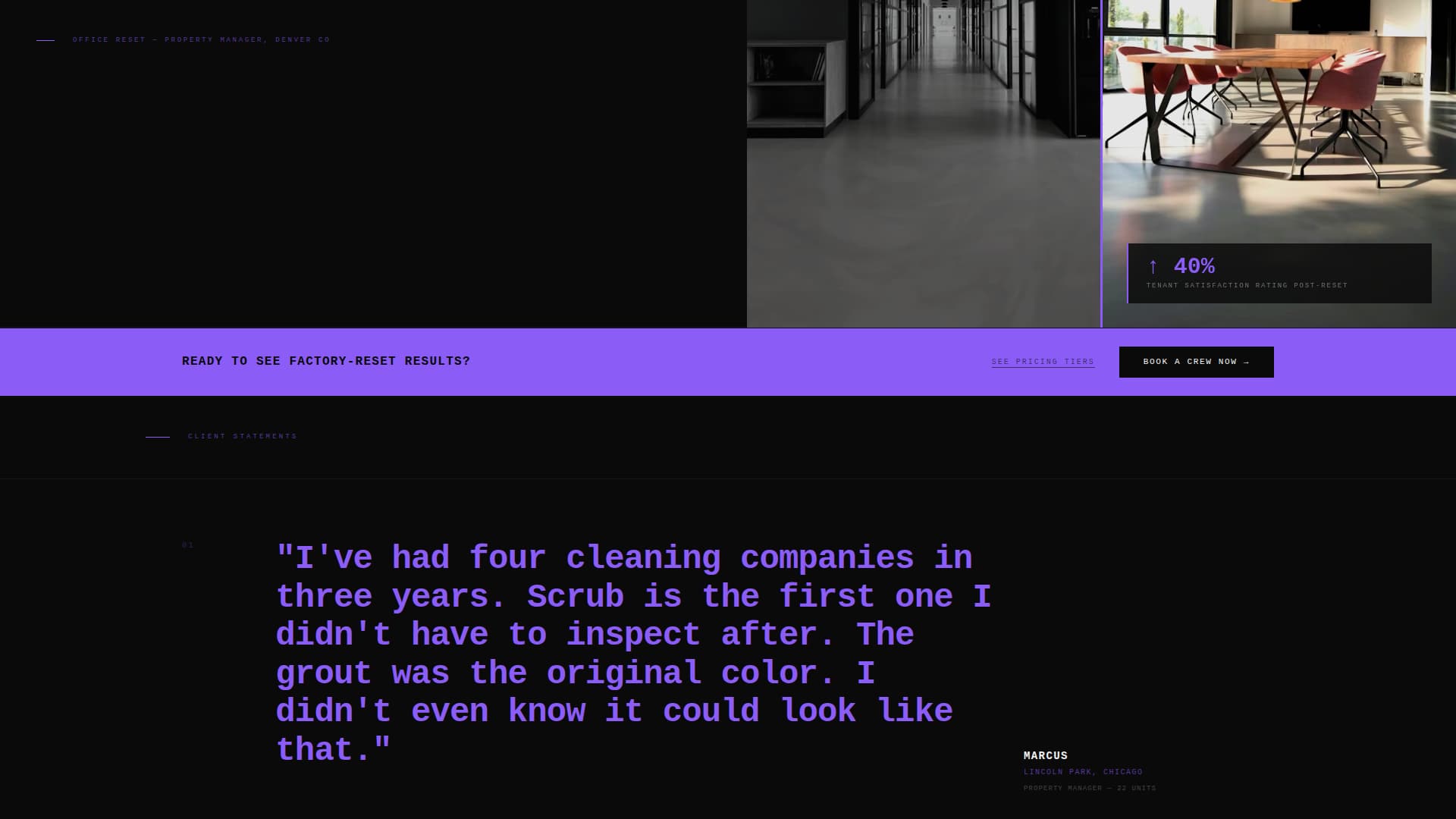 Swept — Minimalist Cleaning Landing Page Template