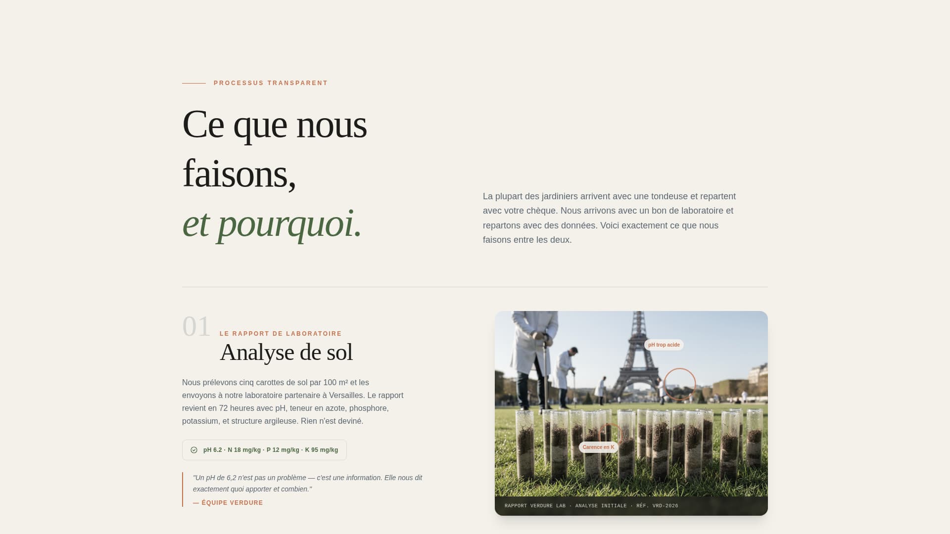 Verdure - Editorial Lawncare Landing Page Template