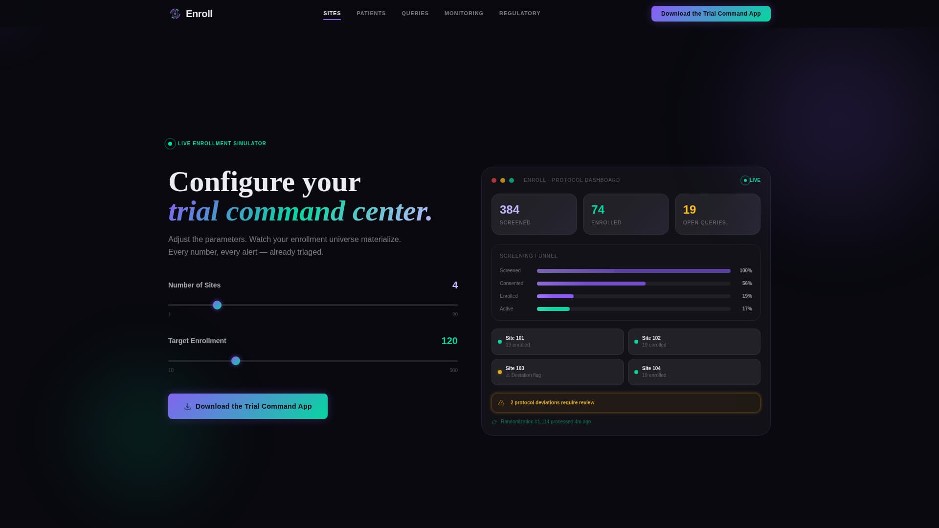 Clinical Trial Vertical SaaS Cost Calculator Website Template