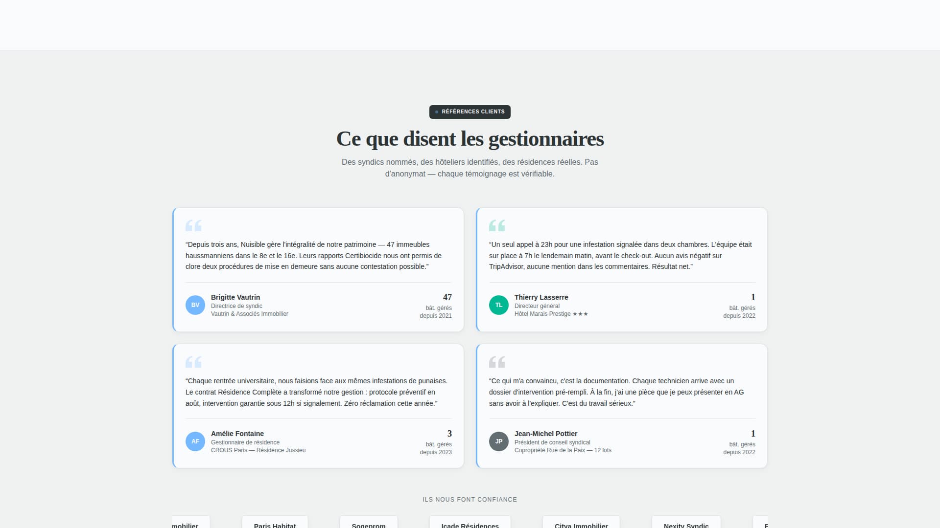 Nuisible - Certified Pestcontrol Landing Page Template