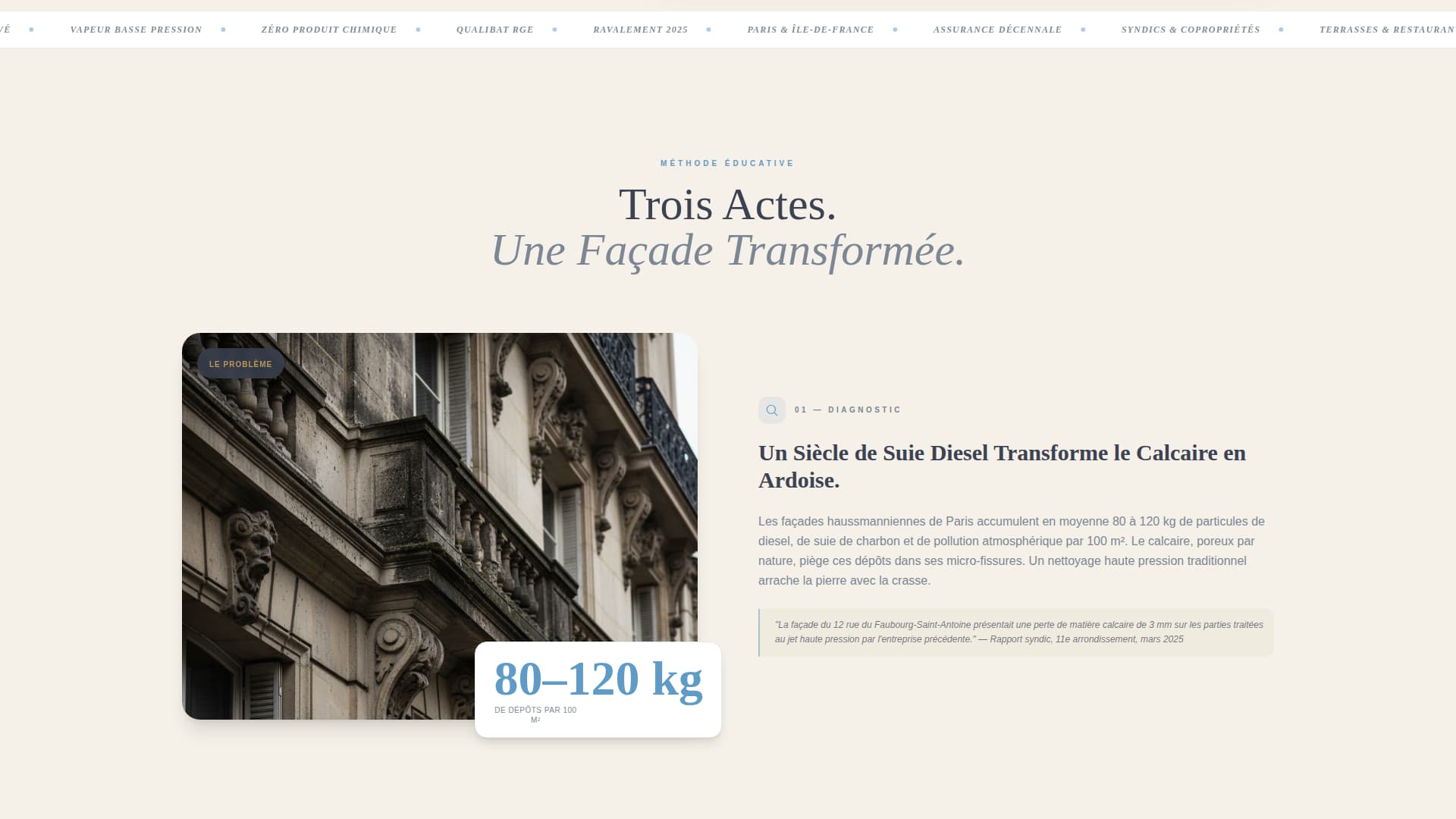 Dcape - Authoritative Facaderestoration Landing Page Template