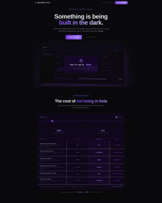 Beta & Early Access Pre-Launch Website Template