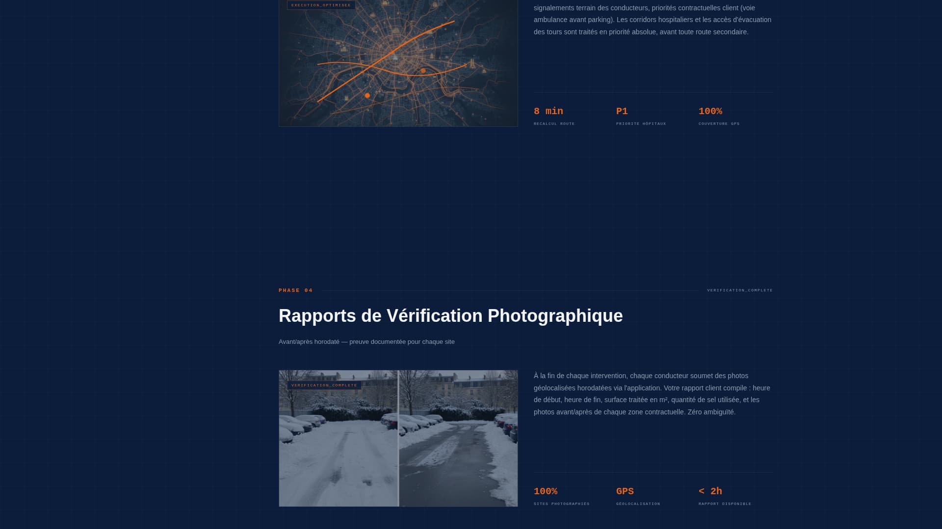 Dneige - Precision Snowremoval Landing Page Template