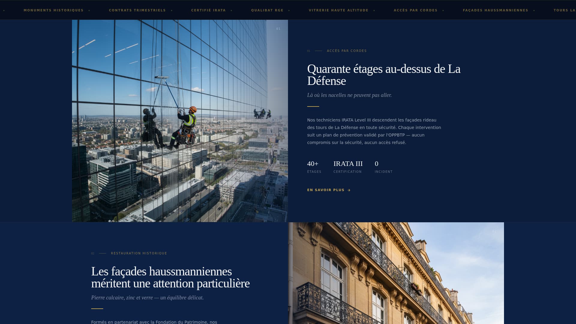 Vitres - Precision Windowcleaning Landing Page Template