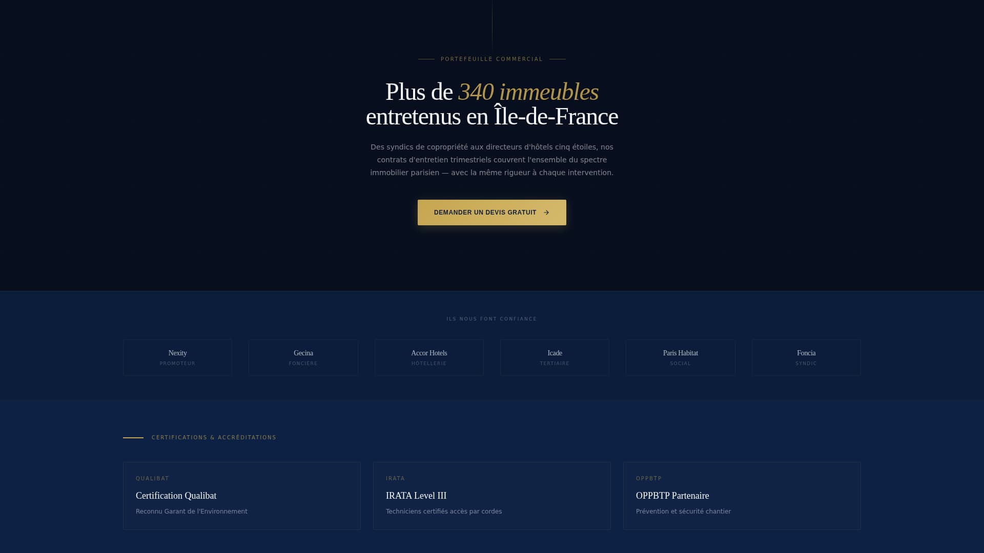 Vitres - Precision Windowcleaning Landing Page Template