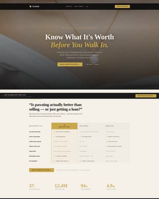 Pledge - Authoritative Pawnbroker Landing Page Template
