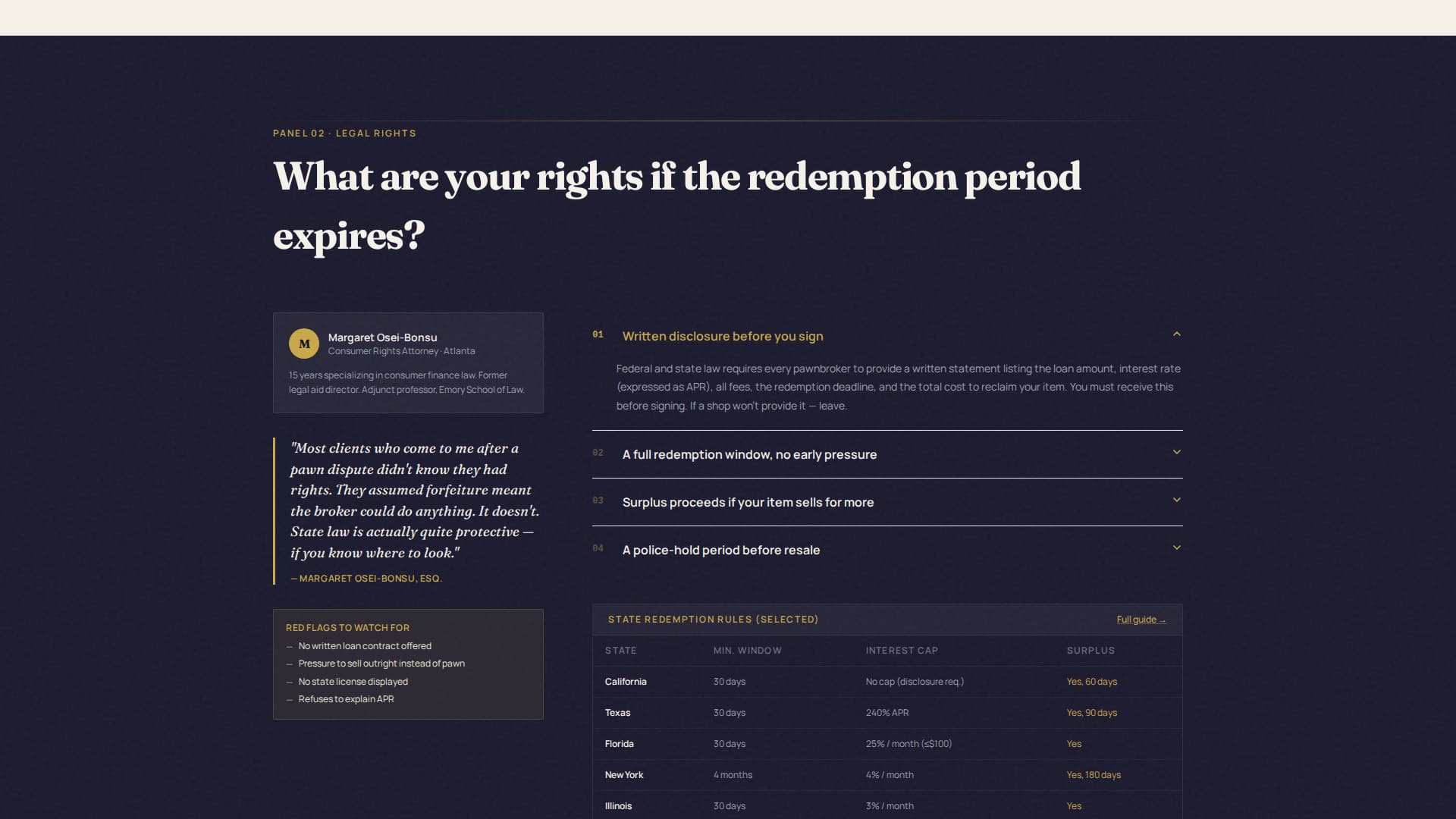 Lien - Authoritative Pawnbroker Landing Page Template