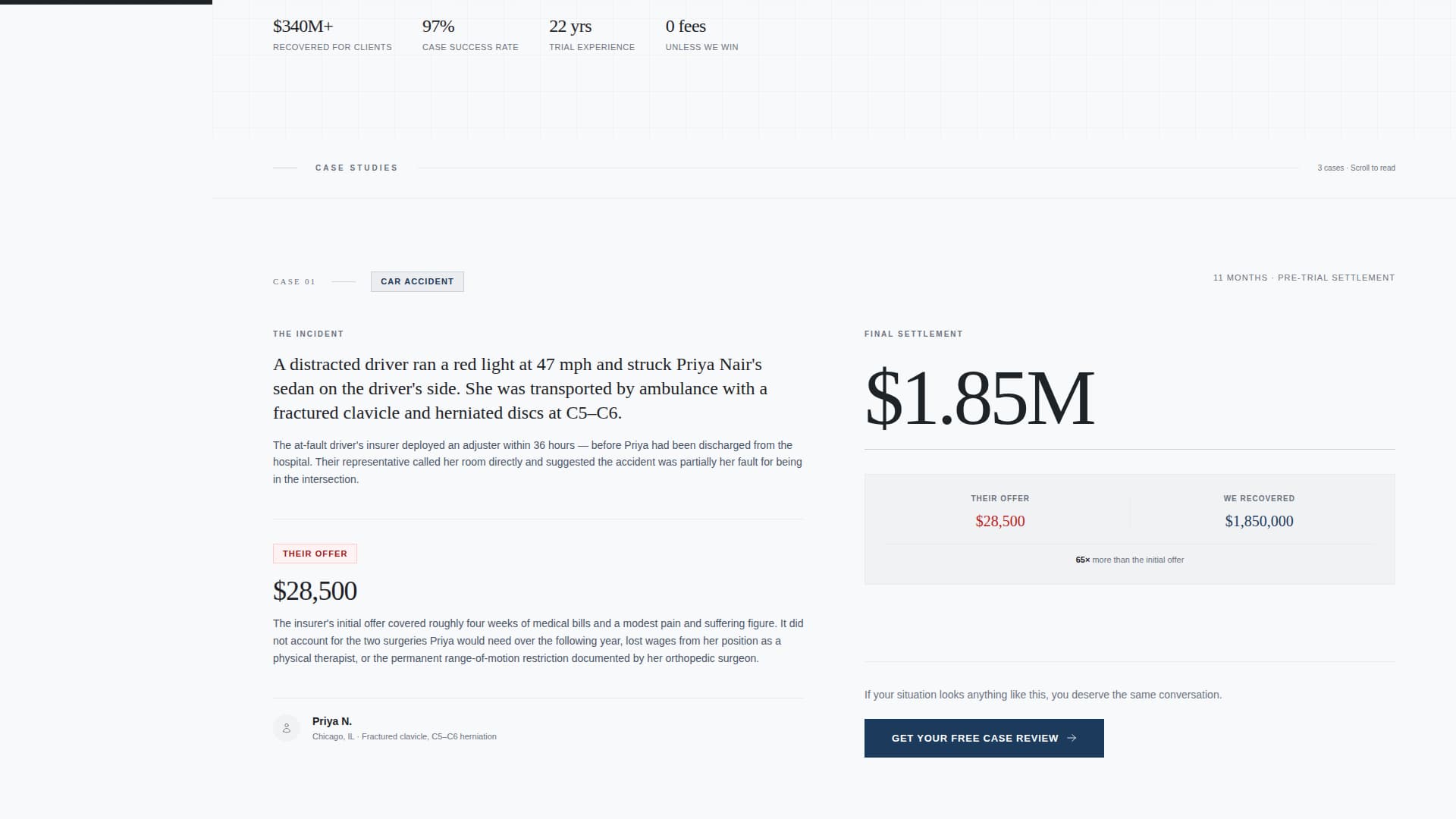 Verdict - Authoritative Injuryattorney Landing Page Template