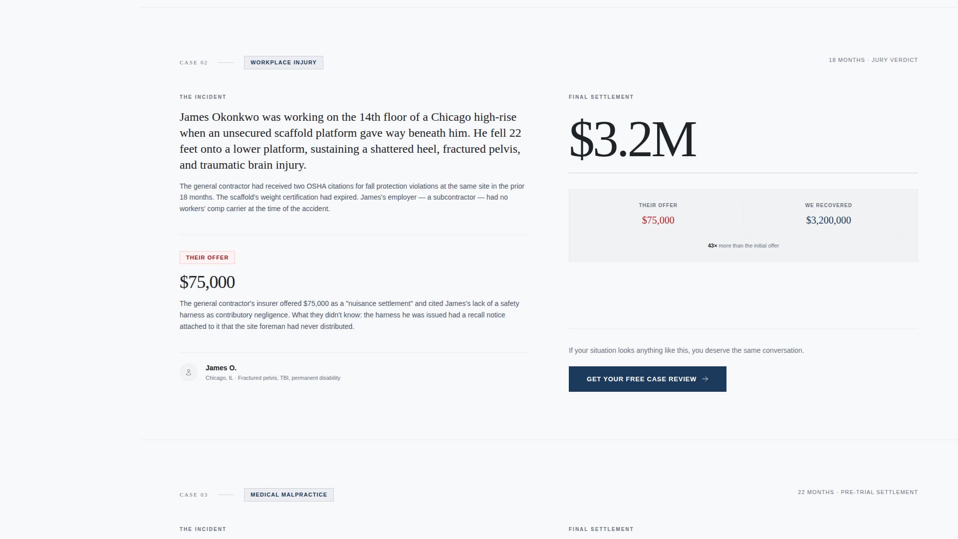 Verdict - Authoritative Injuryattorney Landing Page Template