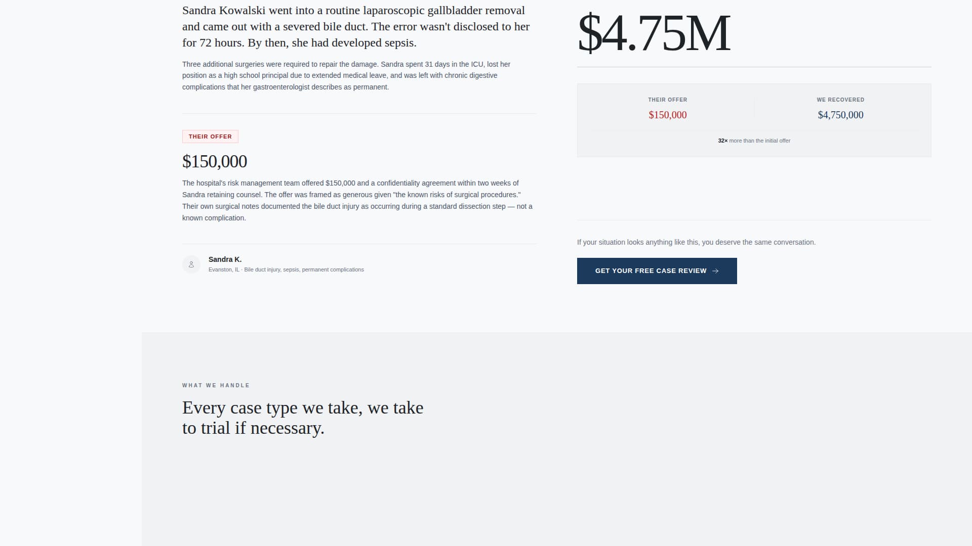 Verdict - Authoritative Injuryattorney Landing Page Template
