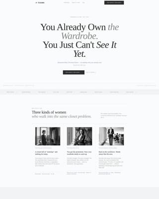 Curate - Editorial Stylist Landing Page Template