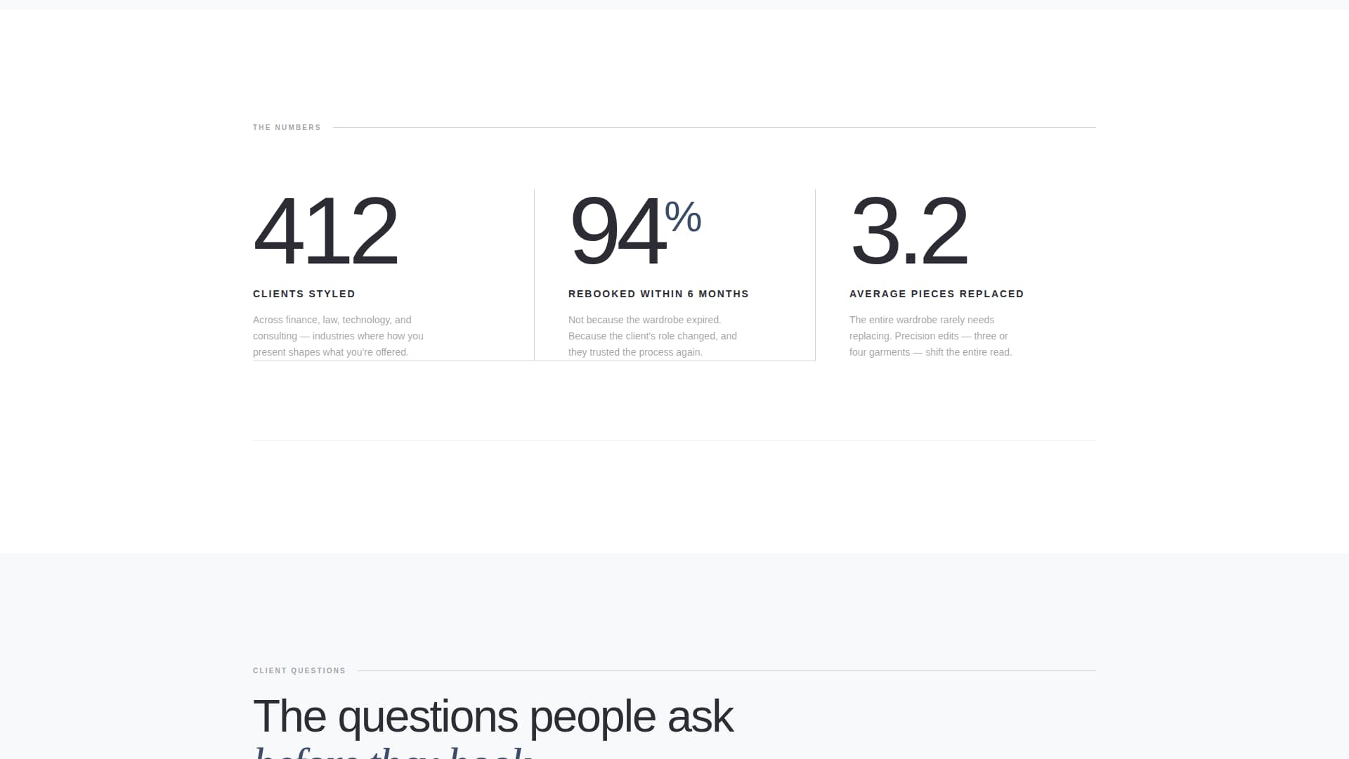 Curate - Precision Stylist Landing Page Template