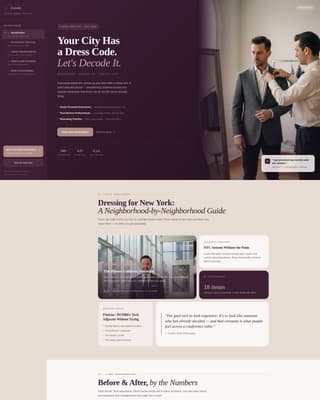 Curate - Transformative Stylist Landing Page Template