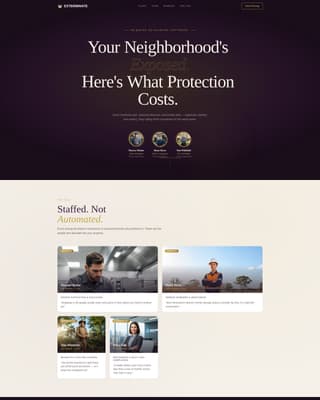 Exterminate - Decisive Pestcontrol Landing Page Template