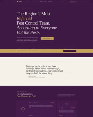 Shield - Authoritative Pestcontrol Landing Page Template