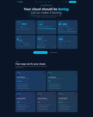 Cloud Architecture Technology Professional Website Template