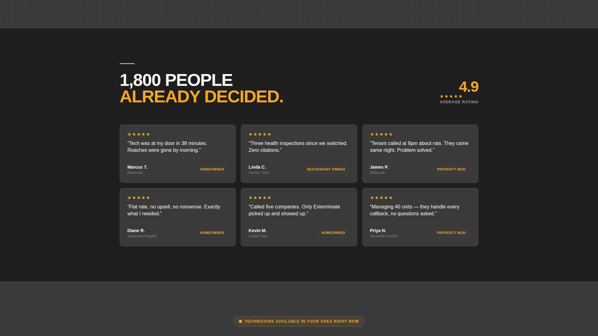 Exterminate - Highimpact Pestcontrol Landing Page Template