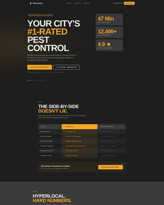 Exterminate - Highimpact Pestcontrol Landing Page Template