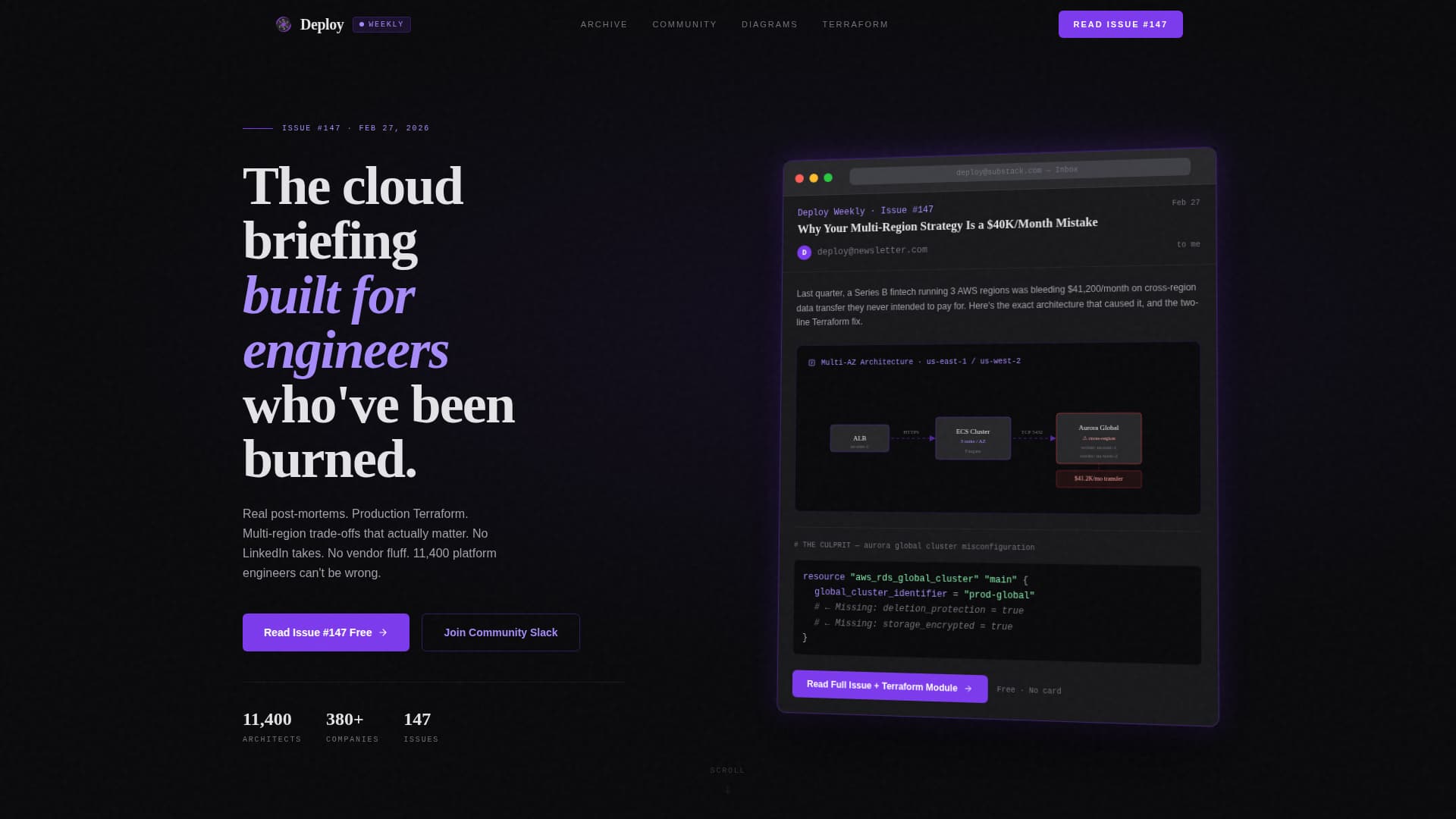 Deploy - Powerful Cloudarchitecture Landing Page Template