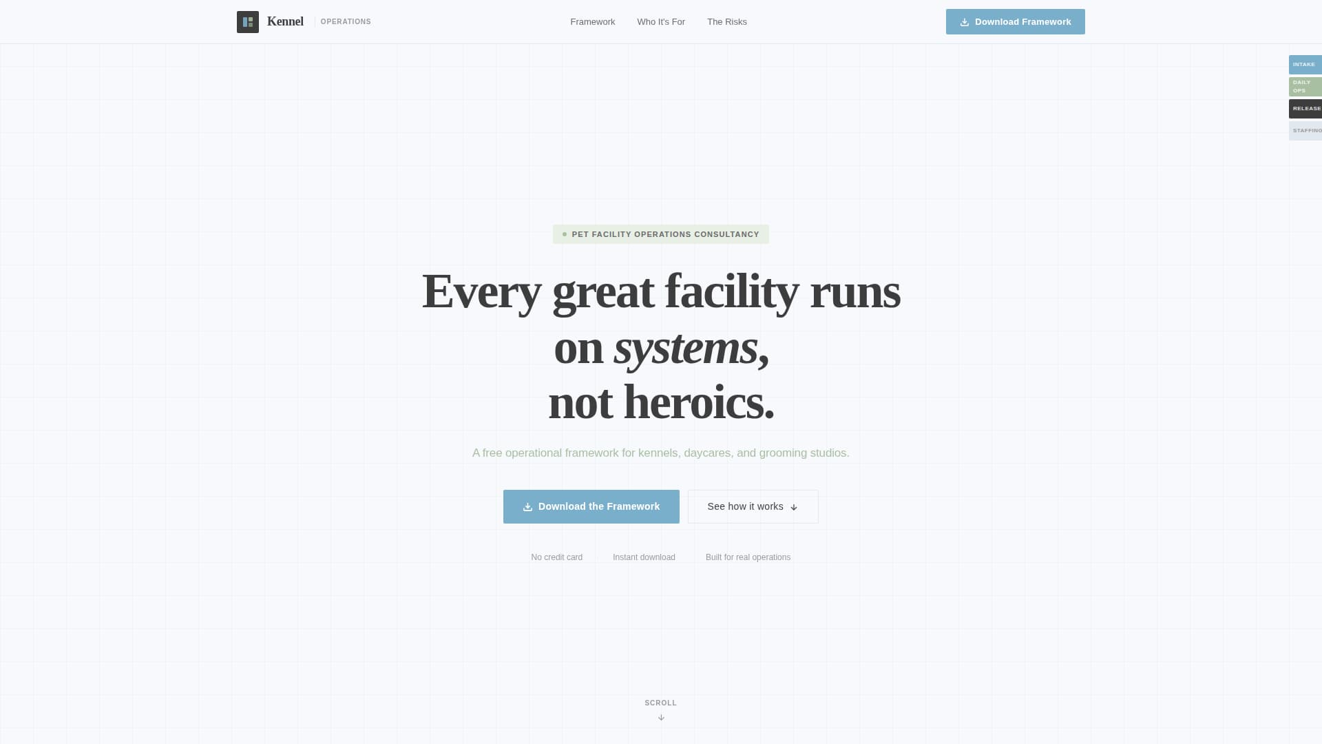 Kennel - Authoritative Petcare Landing Page Template