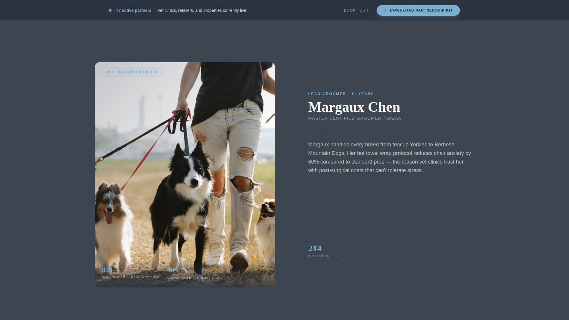 Clip - Executive Petgroomer Landing Page Template