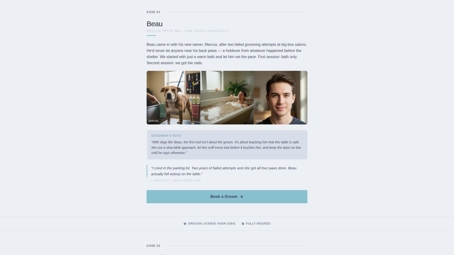 Groom - Trusted Petgrooming Landing Page Template