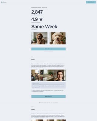 Groom - Trusted Petgrooming Landing Page Template