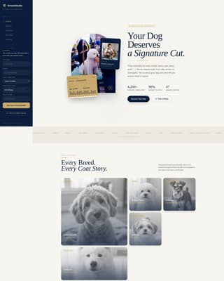 Groom - Polished Petgrooming Landing Page Template