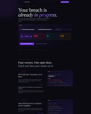 Cybersecurity Cost Calculator Website Template