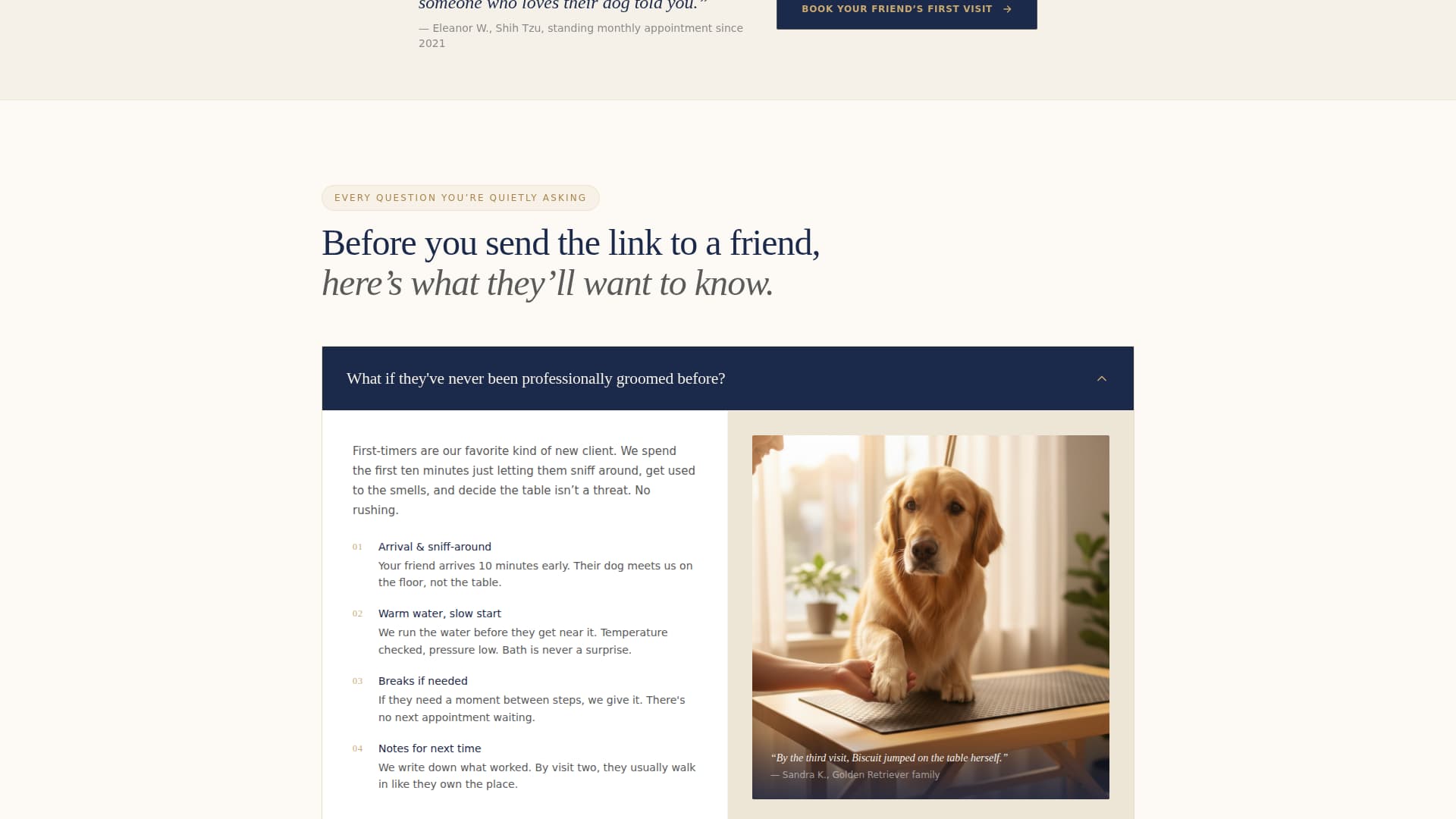Groom - Trusted Petgroomer Landing Page Template