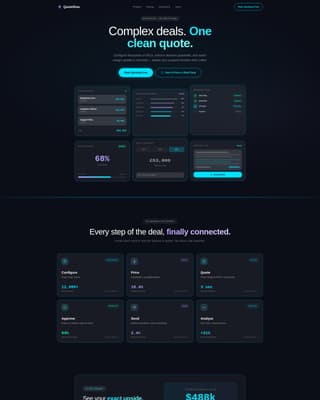 Cloud-Native Enterprise Software Pricing Website Template