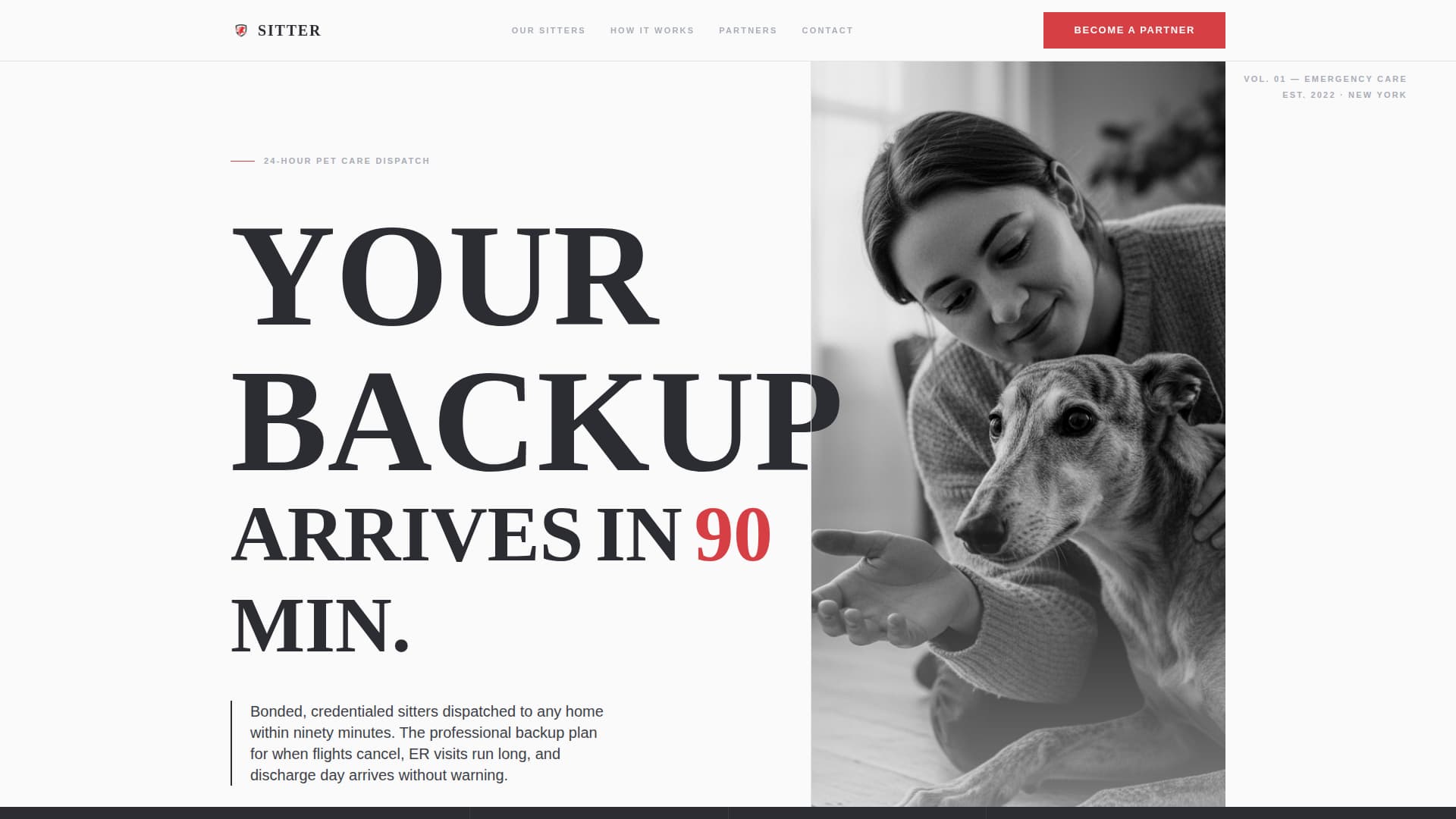 Sitter - Authoritative Petcare Landing Page Template