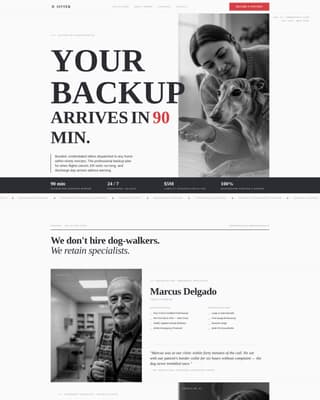 Sitter - Authoritative Petcare Landing Page Template