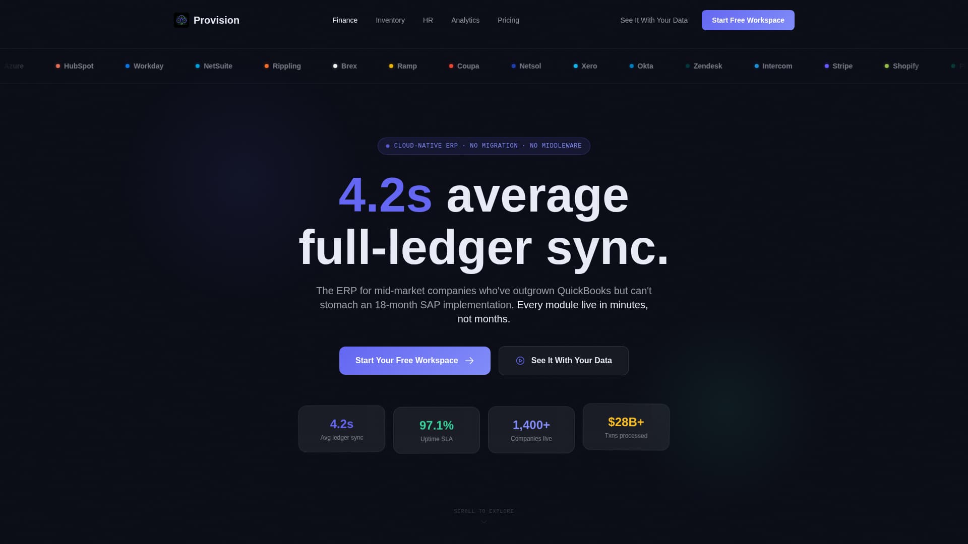 Cloud-Native Enterprise Software Specialist Professional Website Template