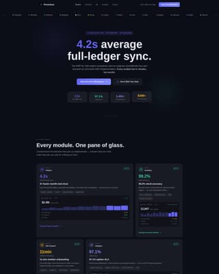Cloud-Native Enterprise Software Specialist Professional Website Template