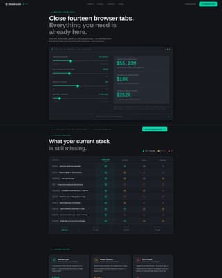Cloud-Native Enterprise Software Advanced Cost Calculator Website Template