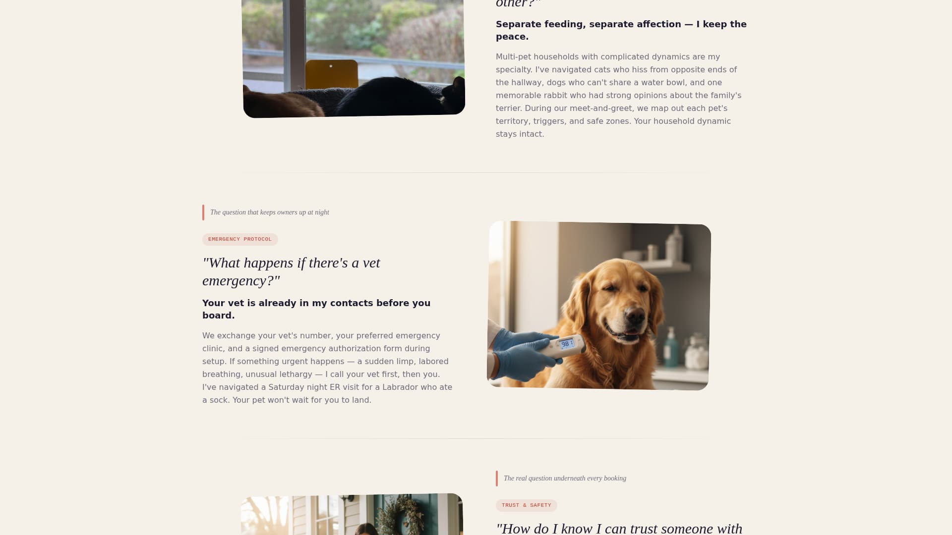 Keeper - Trusted Petsitter Landing Page Template