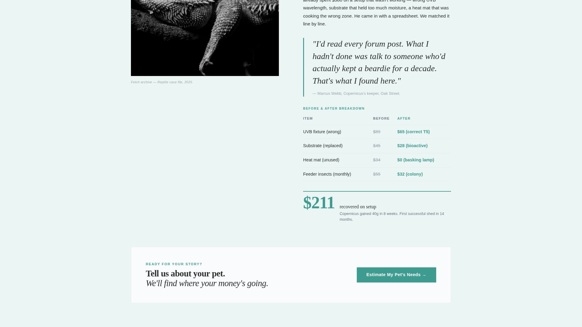 Fetch - Editorial Petstore Landing Page Template