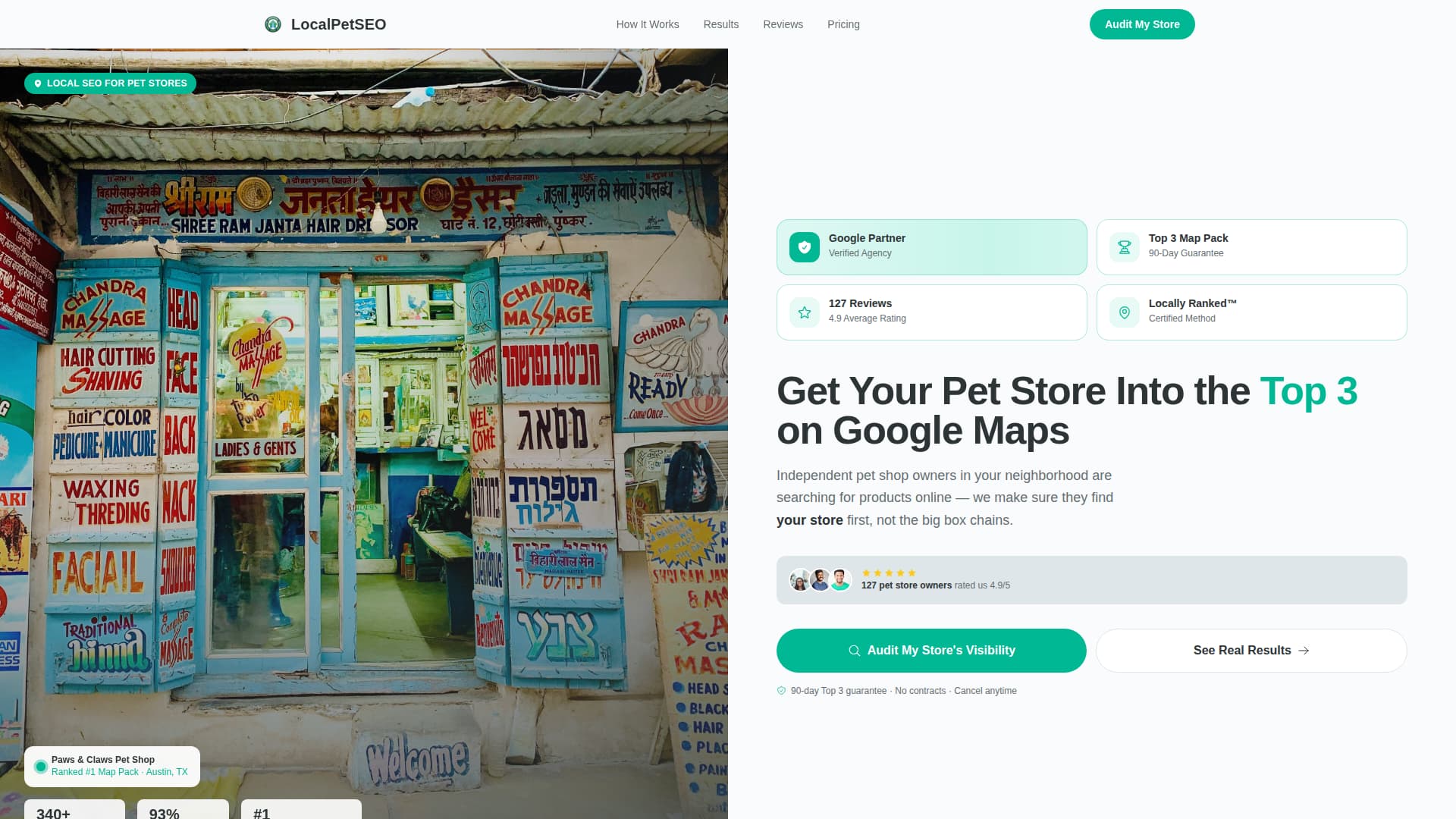 Fetch - Trusted Petstore Landing Page Template