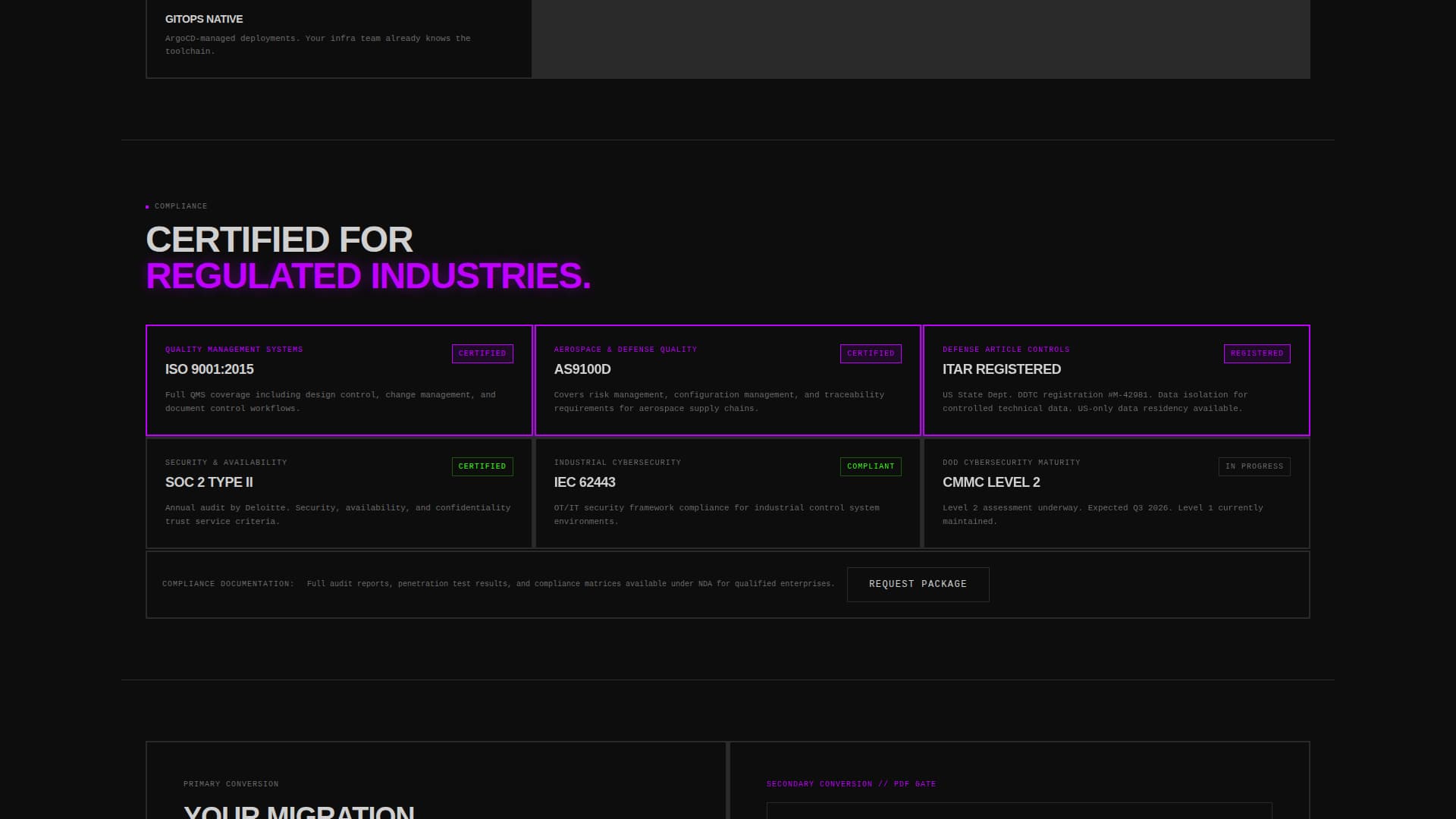 PLM - Ruthless Engineering Landing Page Template